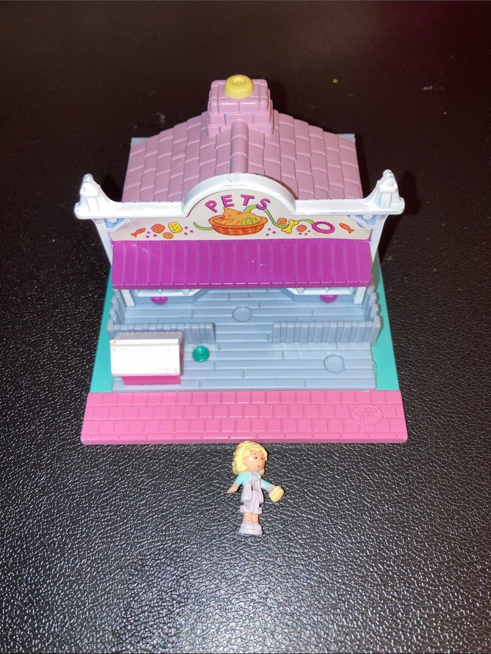 Blue bird pollyville Polly pocket Mattel 11198 pet store 1993 90’s w/ figure